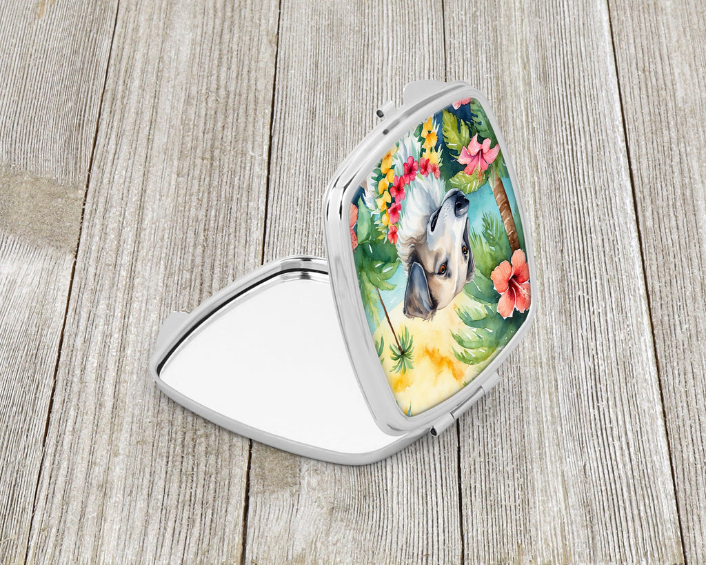 Borzoi Luau Compact Mirror Decorative Travel Makeup Mirror for Women Girls Gifts Pocket Makeup Mirror Folding Handheld