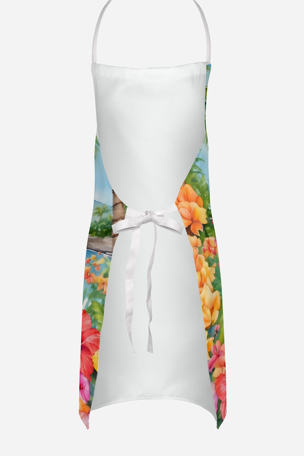 Boston Terrier Luau Apron Cooking Kitchen Server Baking Crafts Gardening for Adult Women Men, Unisex, Large, Multicolor