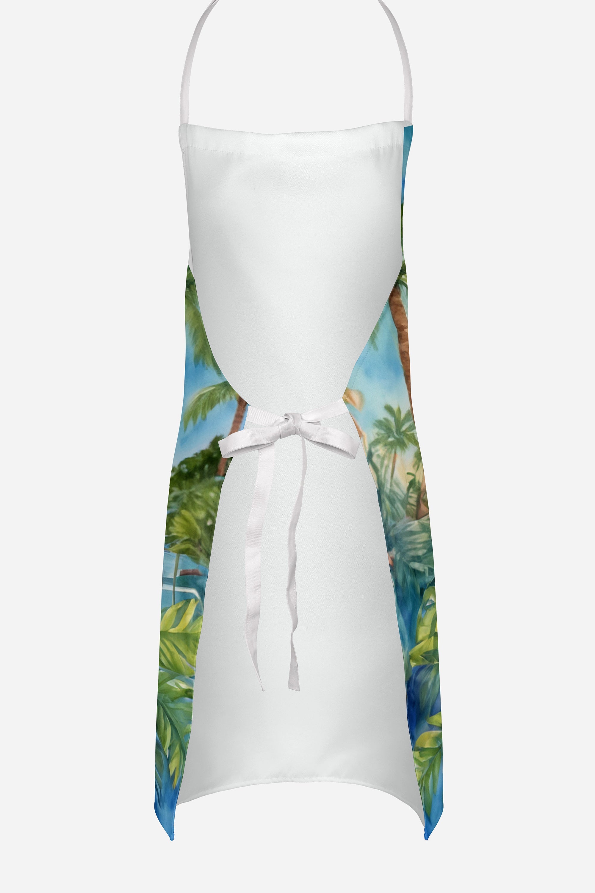 Boston Terrier Luau Apron Cooking Kitchen Server Baking Crafts Gardening for Adult Women Men, Unisex, Large, Multicolor