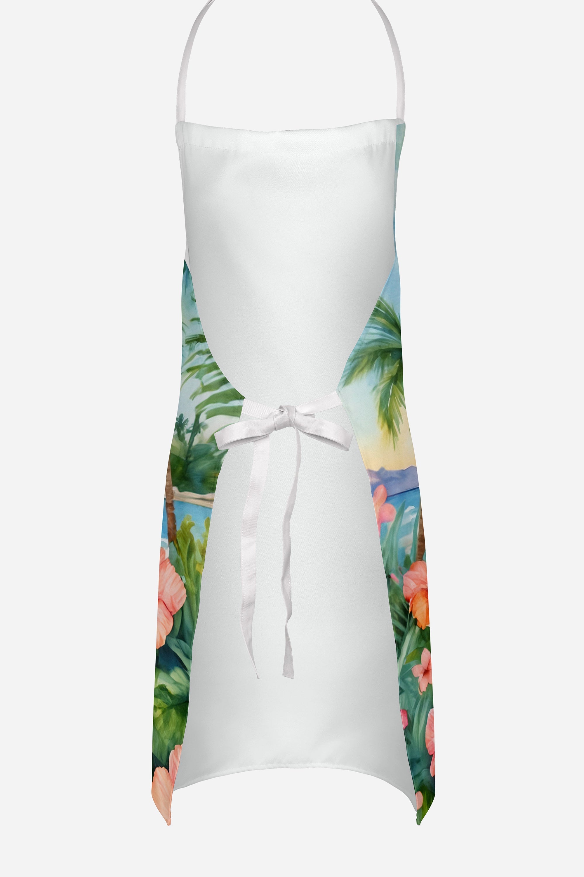 Boston Terrier Luau Apron Cooking Kitchen Server Baking Crafts Gardening for Adult Women Men, Unisex, Large, Multicolor