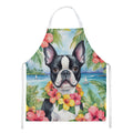 Boston Terrier Luau Apron Cooking Kitchen Server Baking Crafts Gardening for Adult Women Men, Unisex, Large, Multicolor