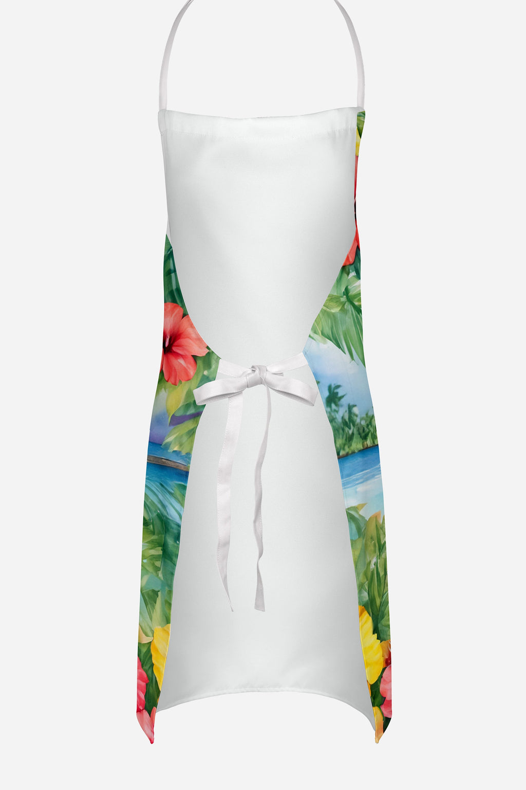 Boston Terrier Luau Apron Cooking Kitchen Server Baking Crafts Gardening for Adult Women Men, Unisex, Large, Multicolor