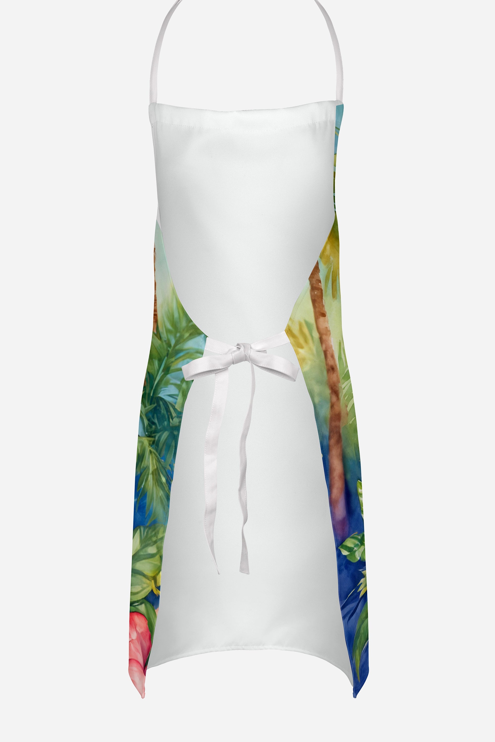 White Boxer Luau Apron Cooking Kitchen Server Baking Crafts Gardening for Adult Women Men, Unisex, Large, Multicolor
