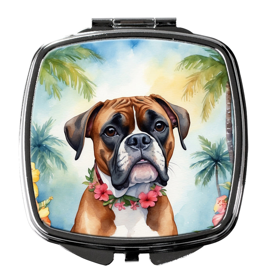 Boxer Luau Compact Mirror Decorative Travel Makeup Mirror for Women Girls Gifts Pocket Makeup Mirror Folding Handheld