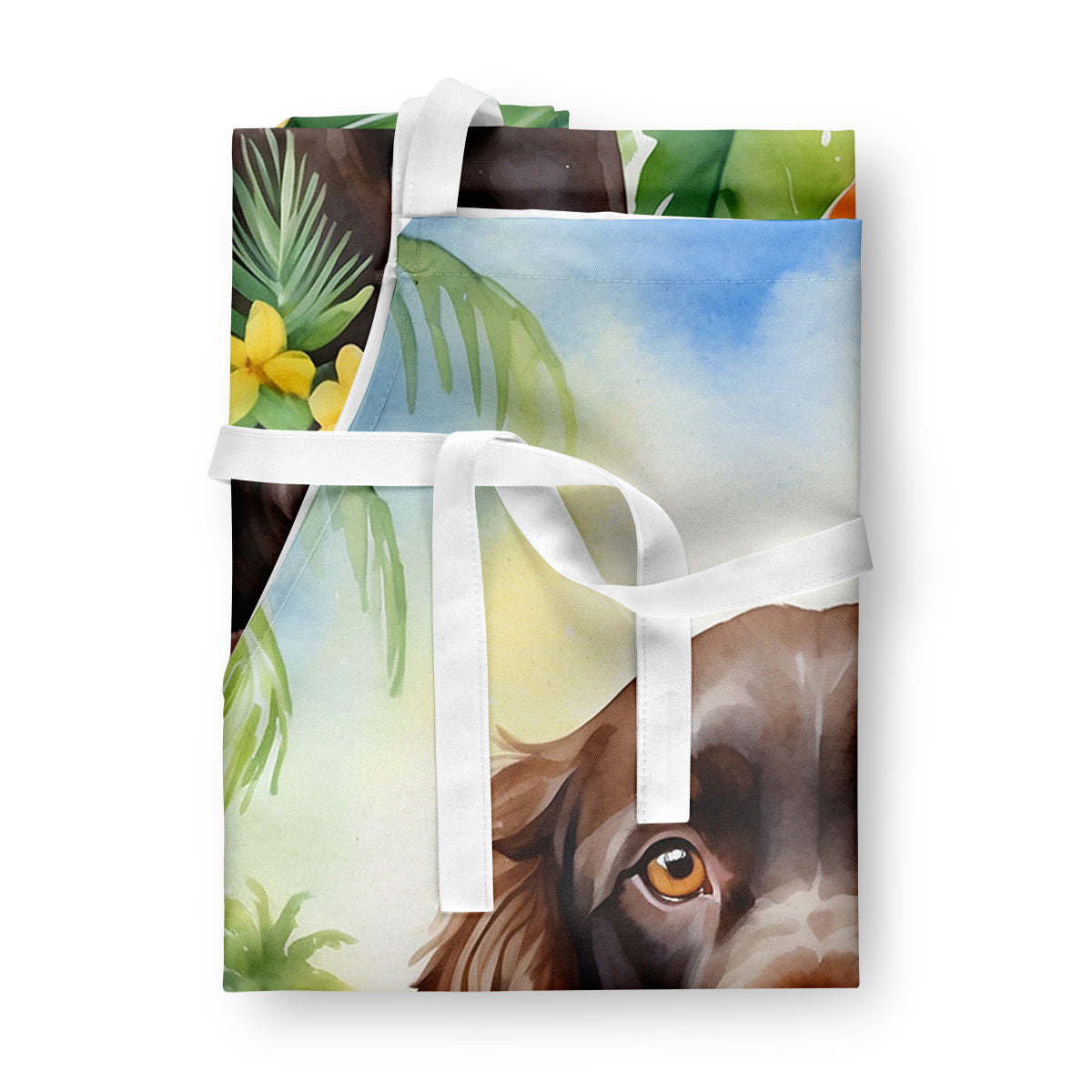 Boykin Spaniel Luau Apron Cooking Kitchen Server Baking Crafts Gardening for Adult Women Men, Unisex, Large, Multicolor
