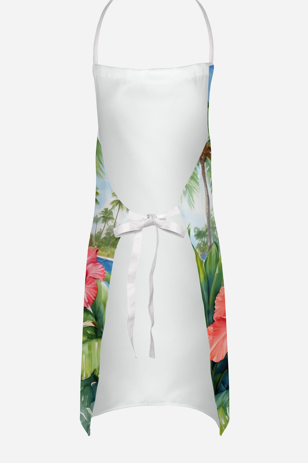 Brittany Spaniel Luau Apron Cooking Kitchen Server Baking Crafts Gardening for Adult Women Men, Unisex, Large, Multicolor