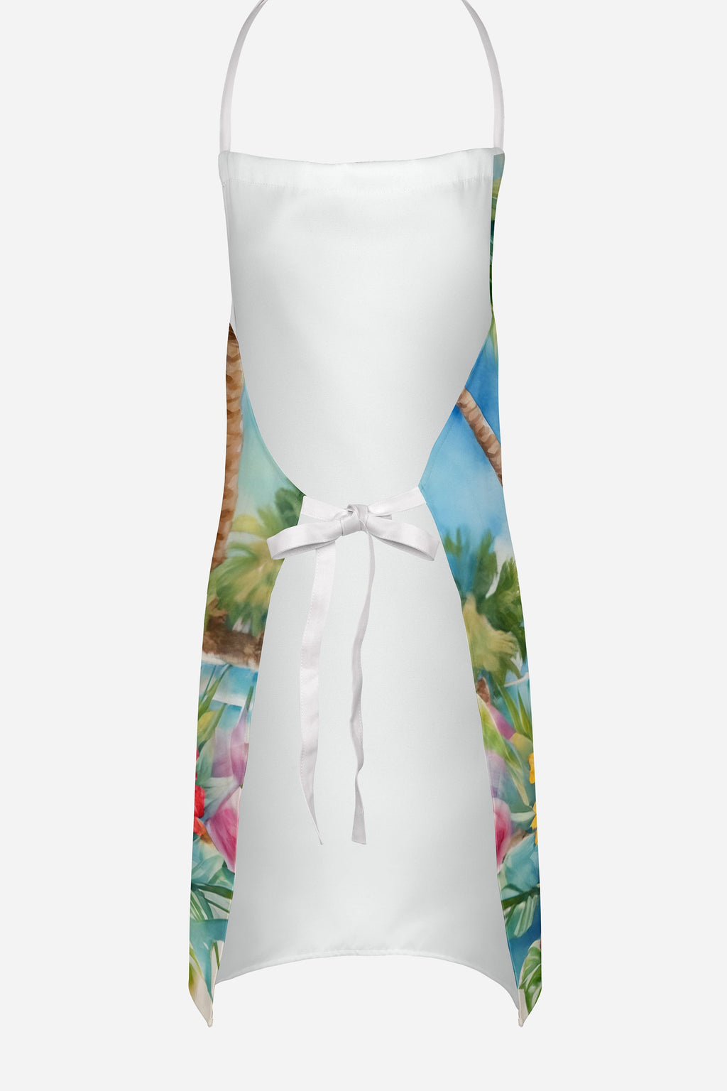 Bull Terrier Luau Apron Cooking Kitchen Server Baking Crafts Gardening for Adult Women Men, Unisex, Large, Multicolor