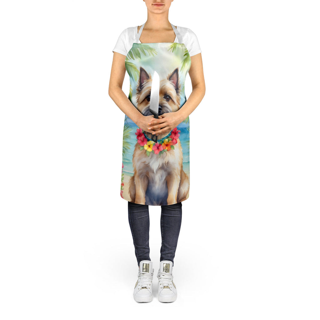 Cairn Terrier Luau Apron Cooking Kitchen Server Baking Crafts Gardening for Adult Women Men, Unisex, Large, Multicolor