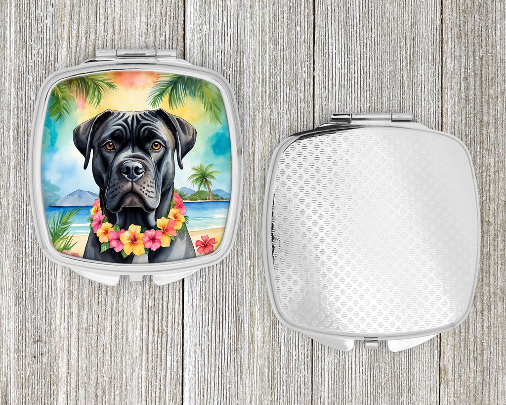 Cane Corso Luau Compact Mirror Decorative Travel Makeup Mirror for Women Girls Gifts Pocket Makeup Mirror Folding Handheld