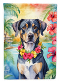 Catahoula Luau House Flag 28x40 Porch Sleeve Pole Decorative Outside Yard Banner Artwork Wall Hanging, Polyester