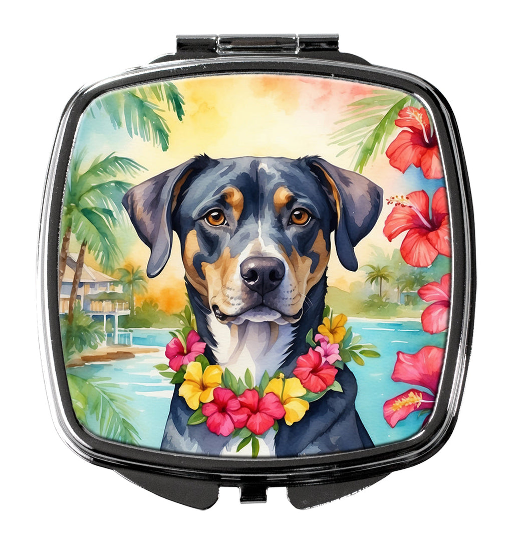 Catahoula Luau Compact Mirror Decorative Travel Makeup Mirror for Women Girls Gifts Pocket Makeup Mirror Folding Handheld