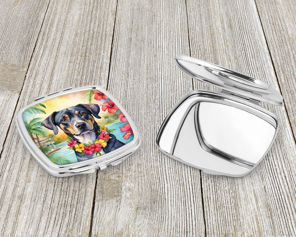 Catahoula Luau Compact Mirror Decorative Travel Makeup Mirror for Women Girls Gifts Pocket Makeup Mirror Folding Handheld
