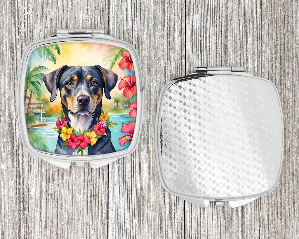 Catahoula Luau Compact Mirror Decorative Travel Makeup Mirror for Women Girls Gifts Pocket Makeup Mirror Folding Handheld