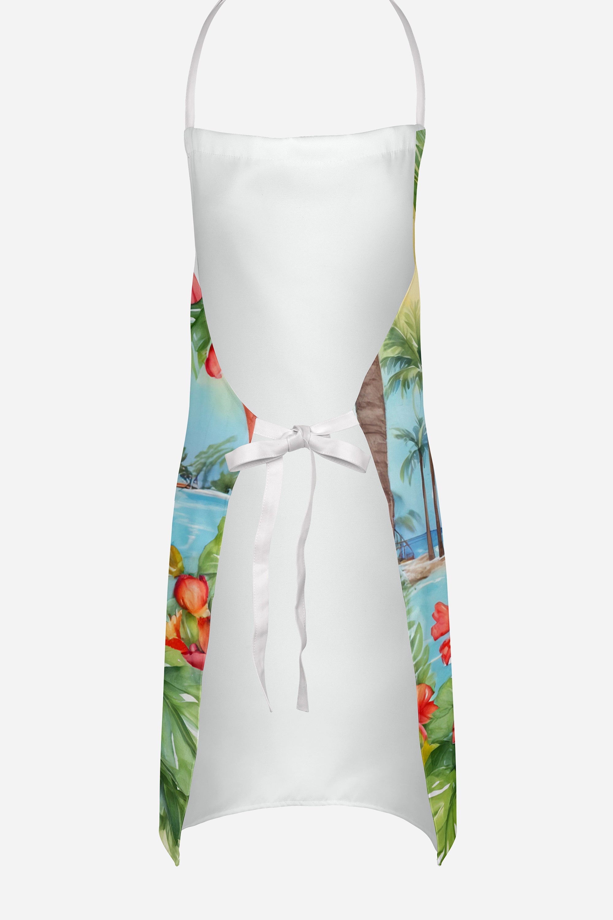 Cavalier Spaniel Luau Apron Cooking Kitchen Server Baking Crafts Gardening for Adult Women Men, Unisex, Large, Multicolor