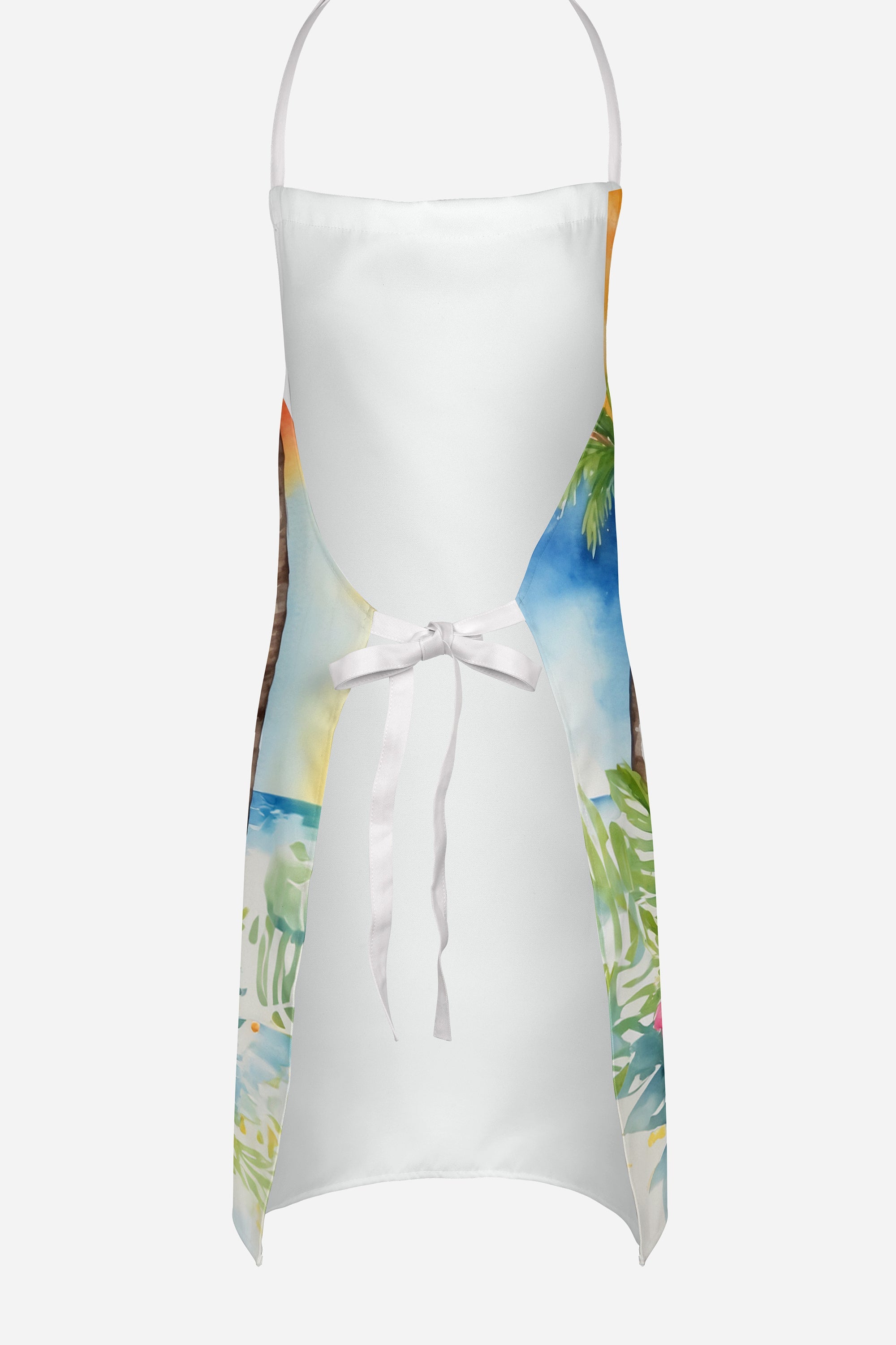 Cavalier Spaniel Luau Apron Cooking Kitchen Server Baking Crafts Gardening for Adult Women Men, Unisex, Large, Multicolor
