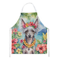 Chinese Crested Luau Apron Cooking Kitchen Server Baking Crafts Gardening for Adult Women Men, Unisex, Large, Multicolor