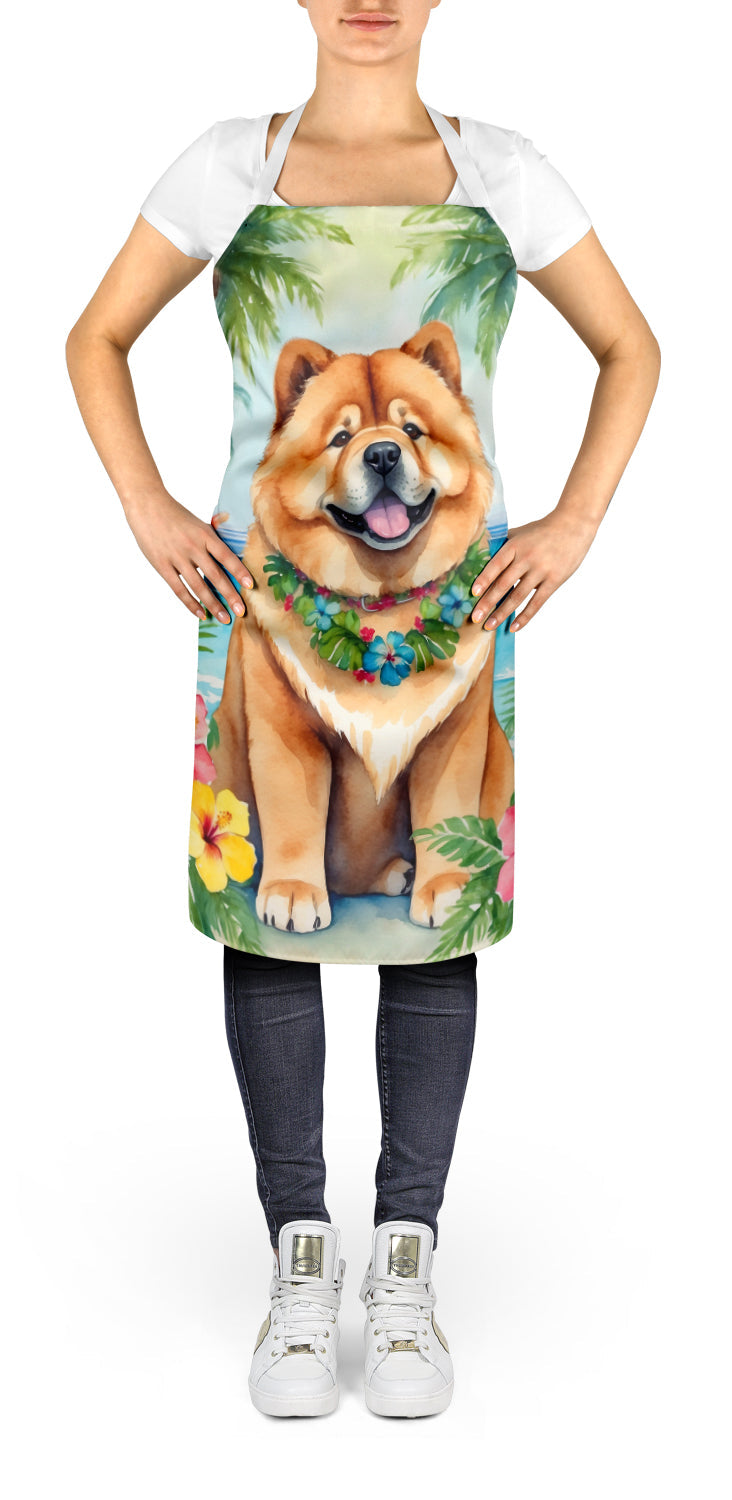 Chow Chow Luau Apron Cooking Kitchen Server Baking Crafts Gardening for Adult Women Men, Unisex, Large, Multicolor