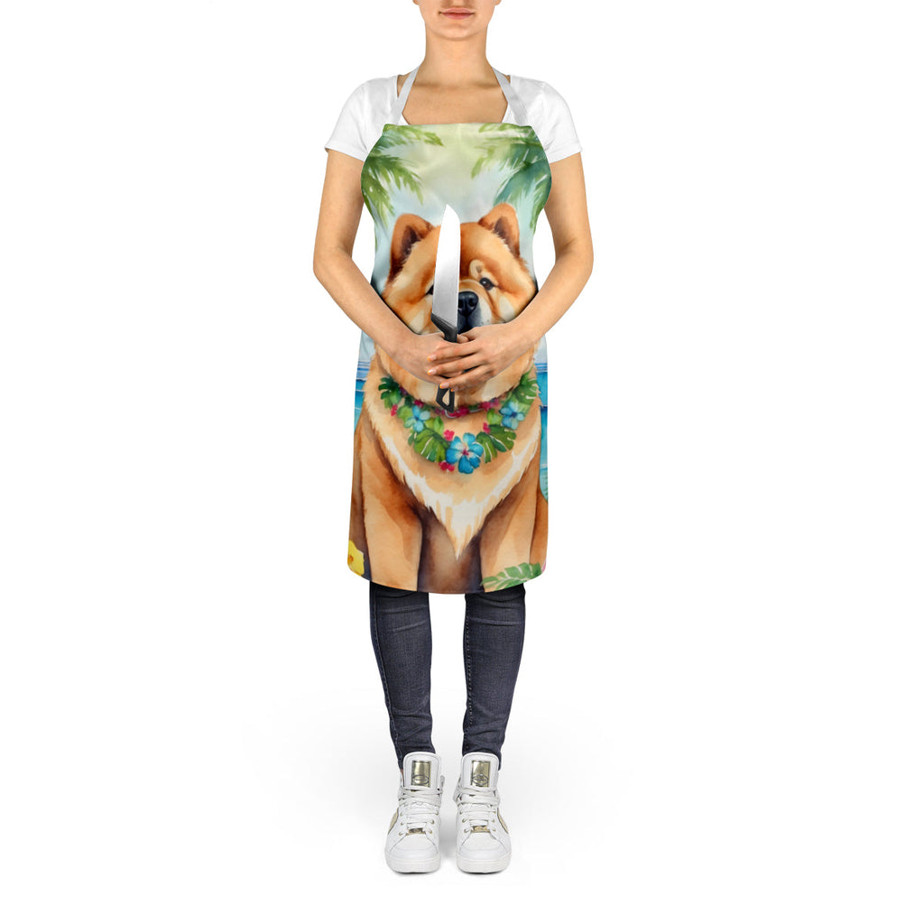Chow Chow Luau Apron Cooking Kitchen Server Baking Crafts Gardening for Adult Women Men, Unisex, Large, Multicolor