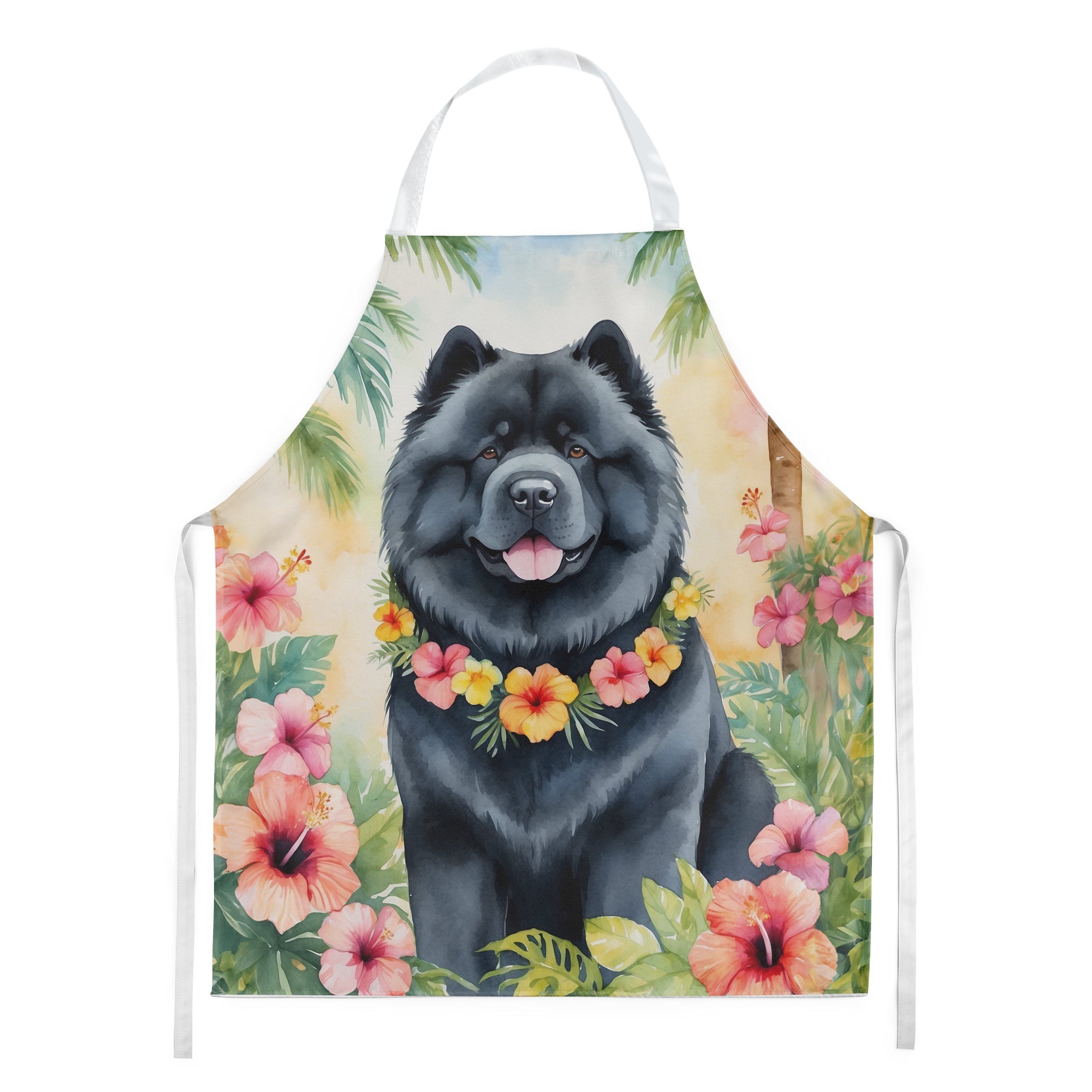 Chow Chow Luau Apron Cooking Kitchen Server Baking Crafts Gardening for Adult Women Men, Unisex, Large, Multicolor