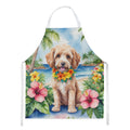 Cockapoo Luau Apron Cooking Kitchen Server Baking Crafts Gardening for Adult Women Men, Unisex, Large, Multicolor