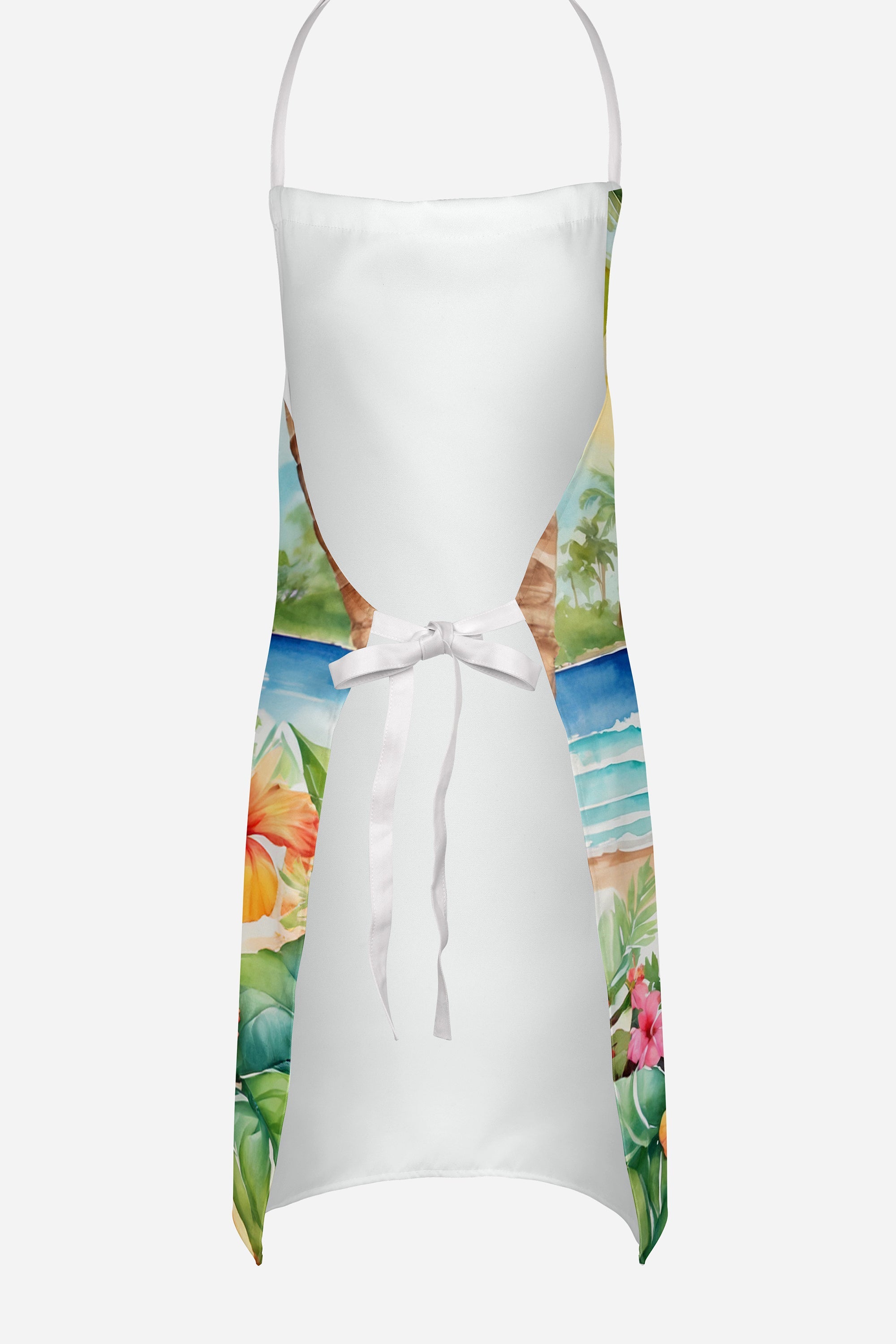 Cocker Spaniel Luau Apron Cooking Kitchen Server Baking Crafts Gardening for Adult Women Men, Unisex, Large, Multicolor