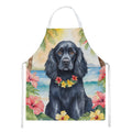Cocker Spaniel Luau Apron Cooking Kitchen Server Baking Crafts Gardening for Adult Women Men, Unisex, Large, Multicolor