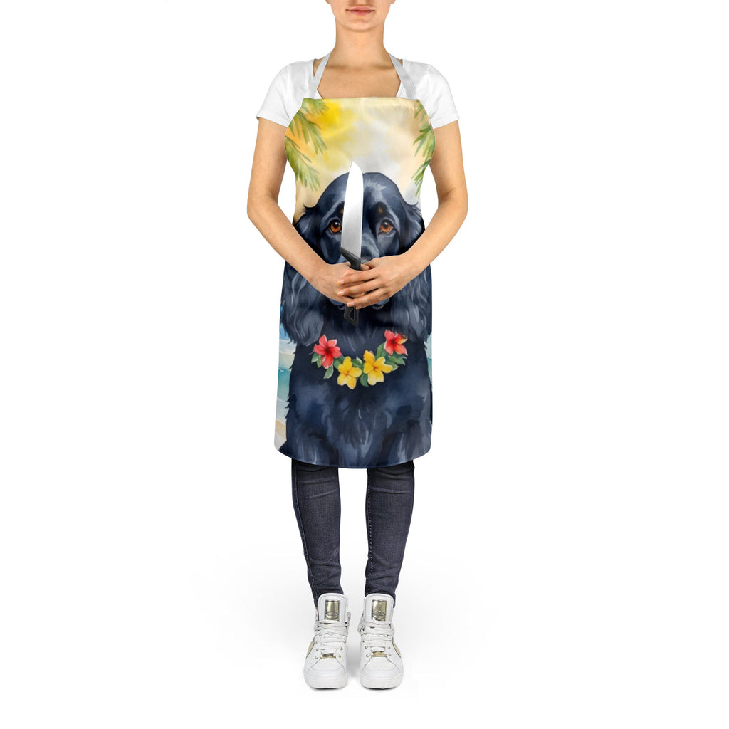 Cocker Spaniel Luau Apron Cooking Kitchen Server Baking Crafts Gardening for Adult Women Men, Unisex, Large, Multicolor
