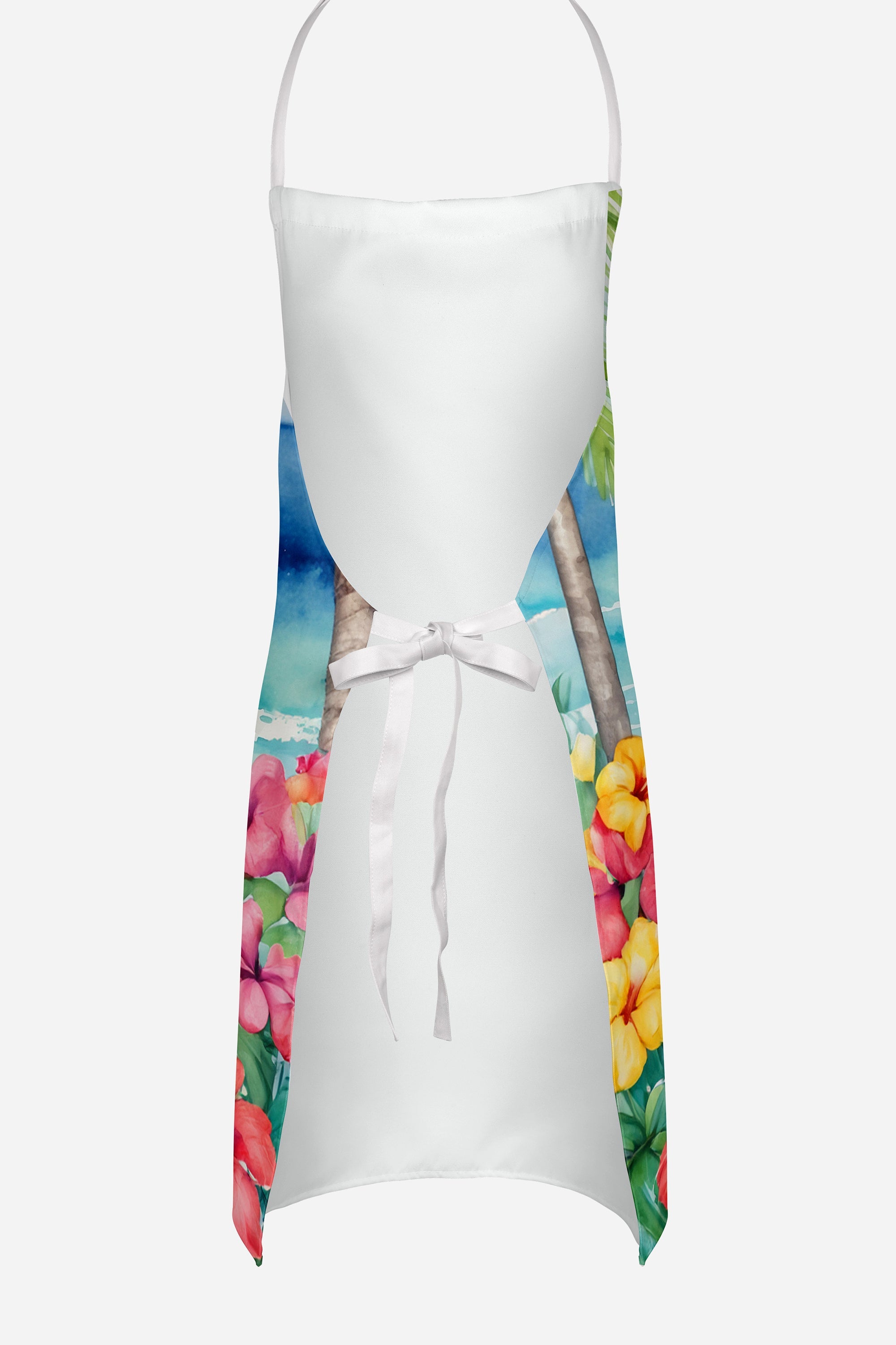 Cocker Spaniel Luau Apron Cooking Kitchen Server Baking Crafts Gardening for Adult Women Men, Unisex, Large, Multicolor