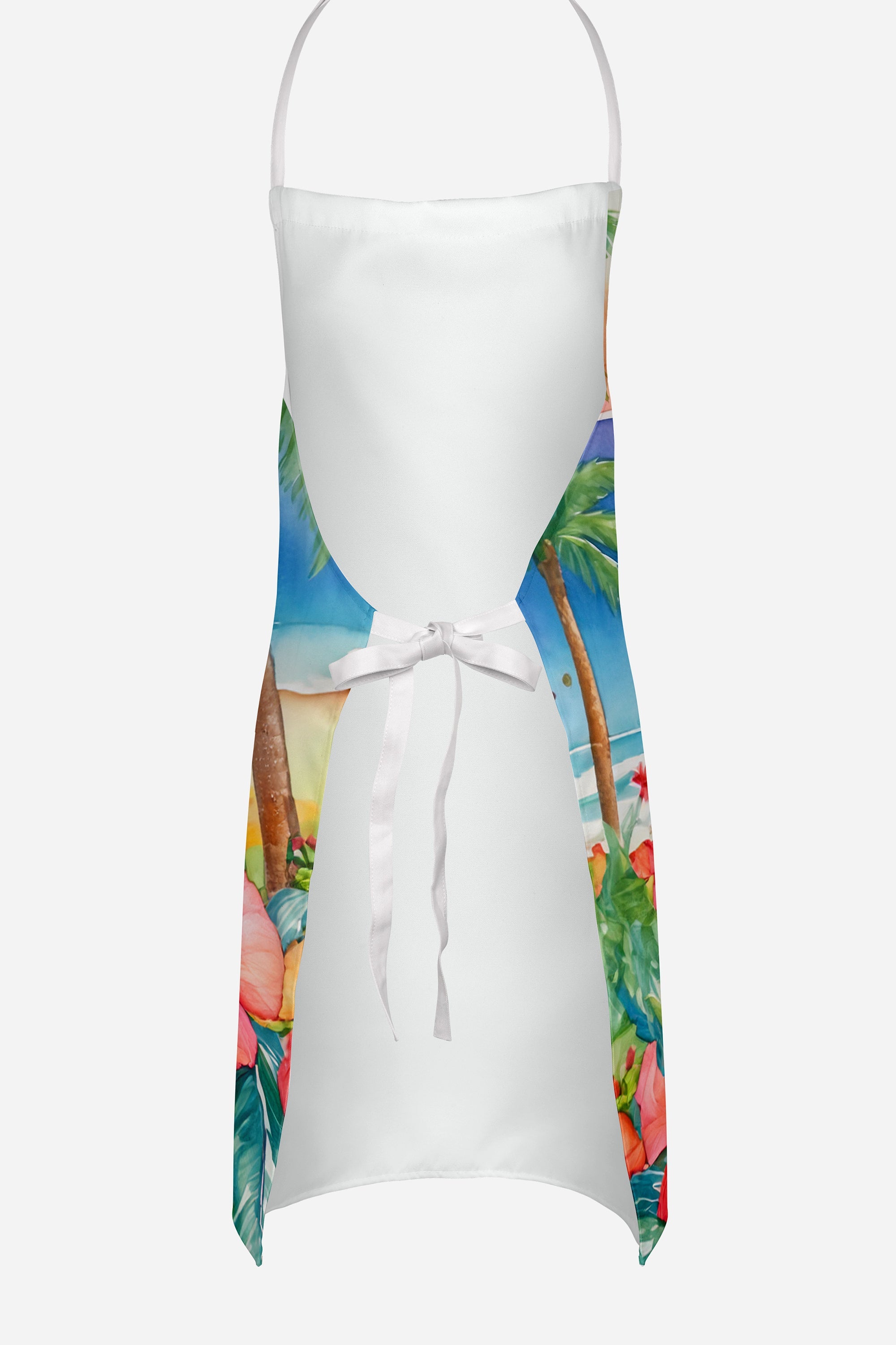 Coton de Tulear Luau Apron Cooking Kitchen Server Baking Crafts Gardening for Adult Women Men, Unisex, Large, Multicolor