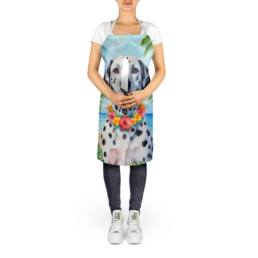 Dalmatian Luau Apron Cooking Kitchen Server Baking Crafts Gardening for Adult Women Men, Unisex, Large, Multicolor