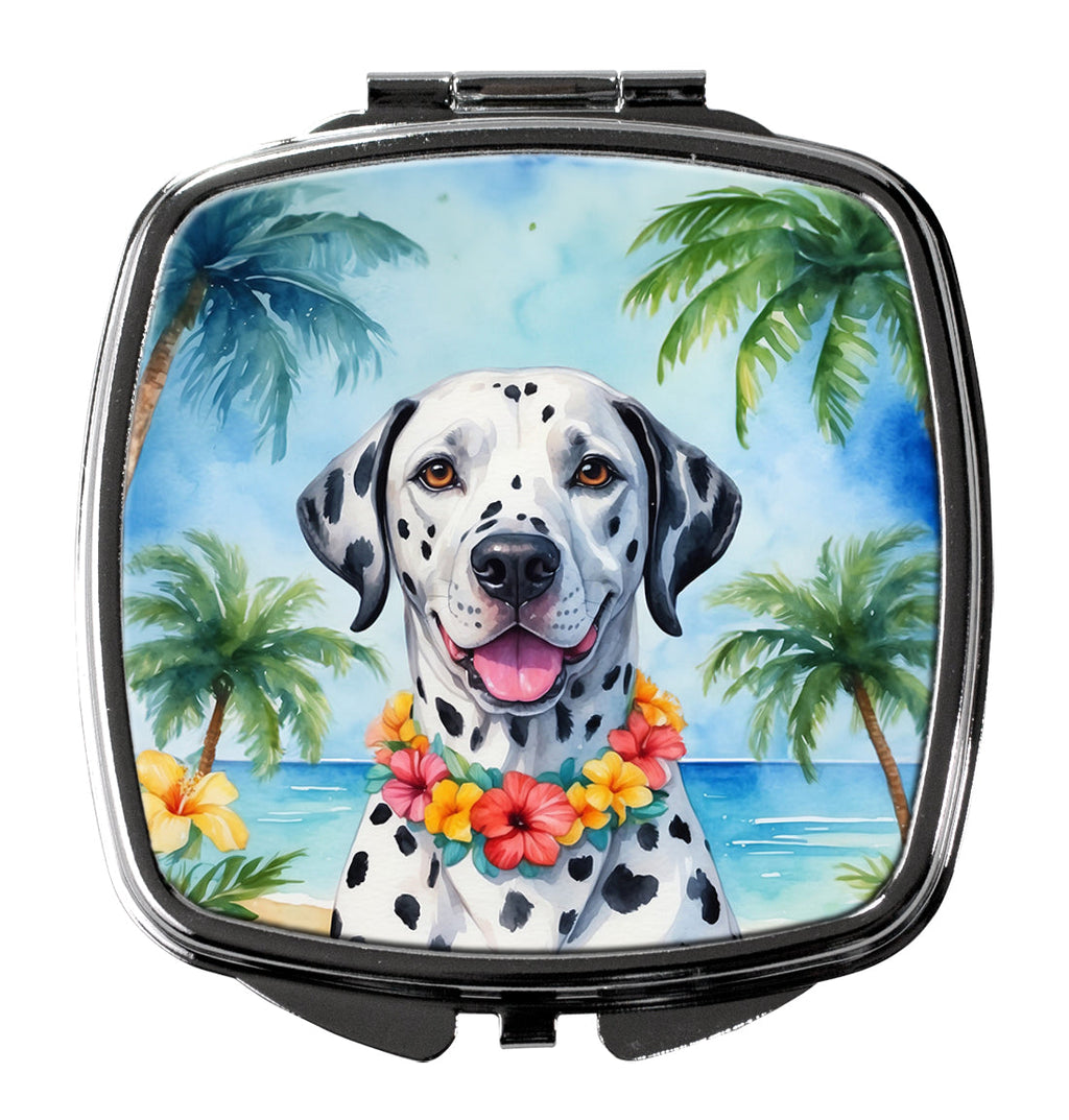 Dalmatian Luau Compact Mirror Decorative Travel Makeup Mirror for Women Girls Gifts Pocket Makeup Mirror Folding Handheld