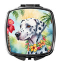 Dalmatian Luau Compact Mirror Decorative Travel Makeup Mirror for Women Girls Gifts Pocket Makeup Mirror Folding Handheld
