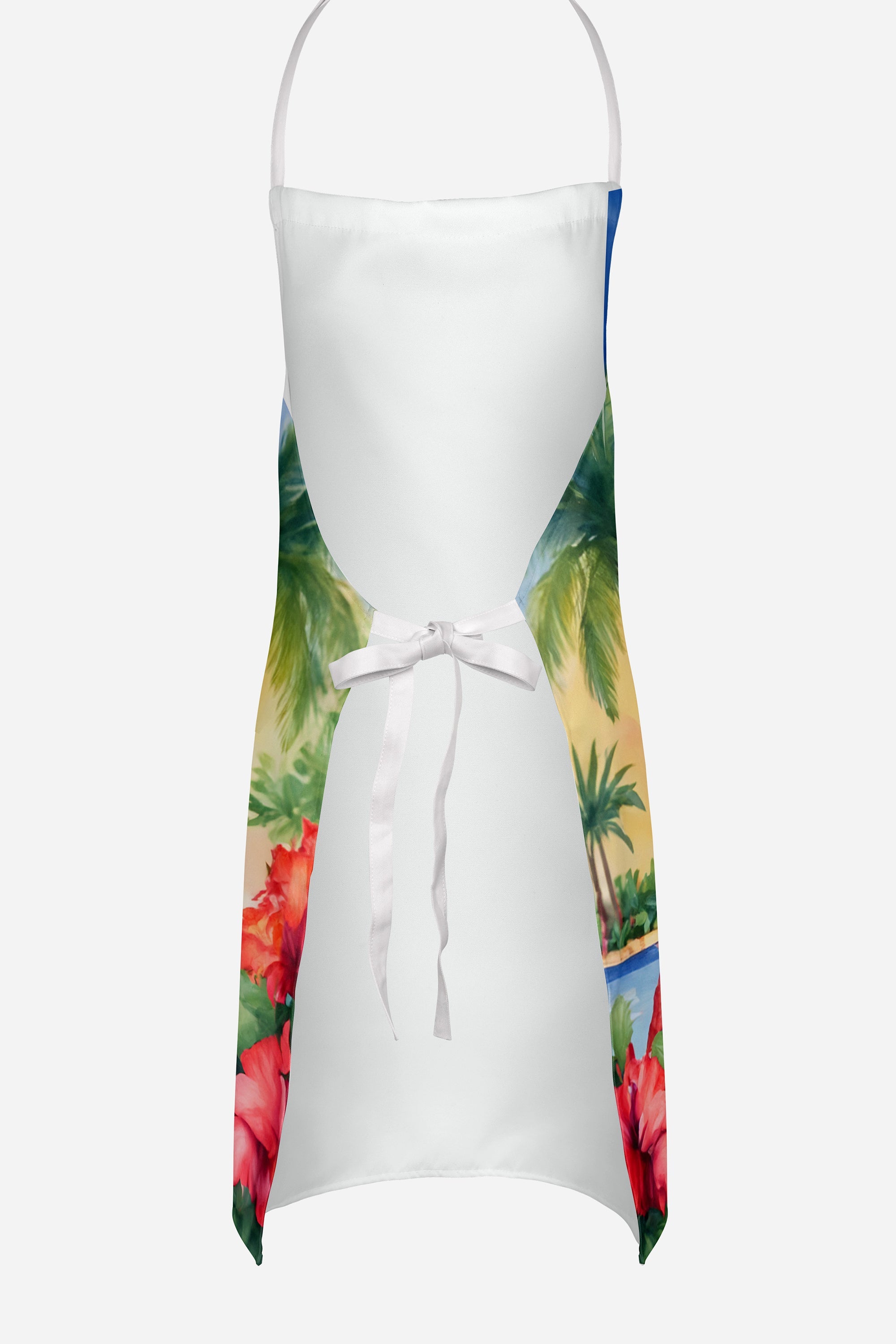 Doberman Pinscher Luau Apron Cooking Kitchen Server Baking Crafts Gardening for Adult Women Men, Unisex, Large, Multicolor