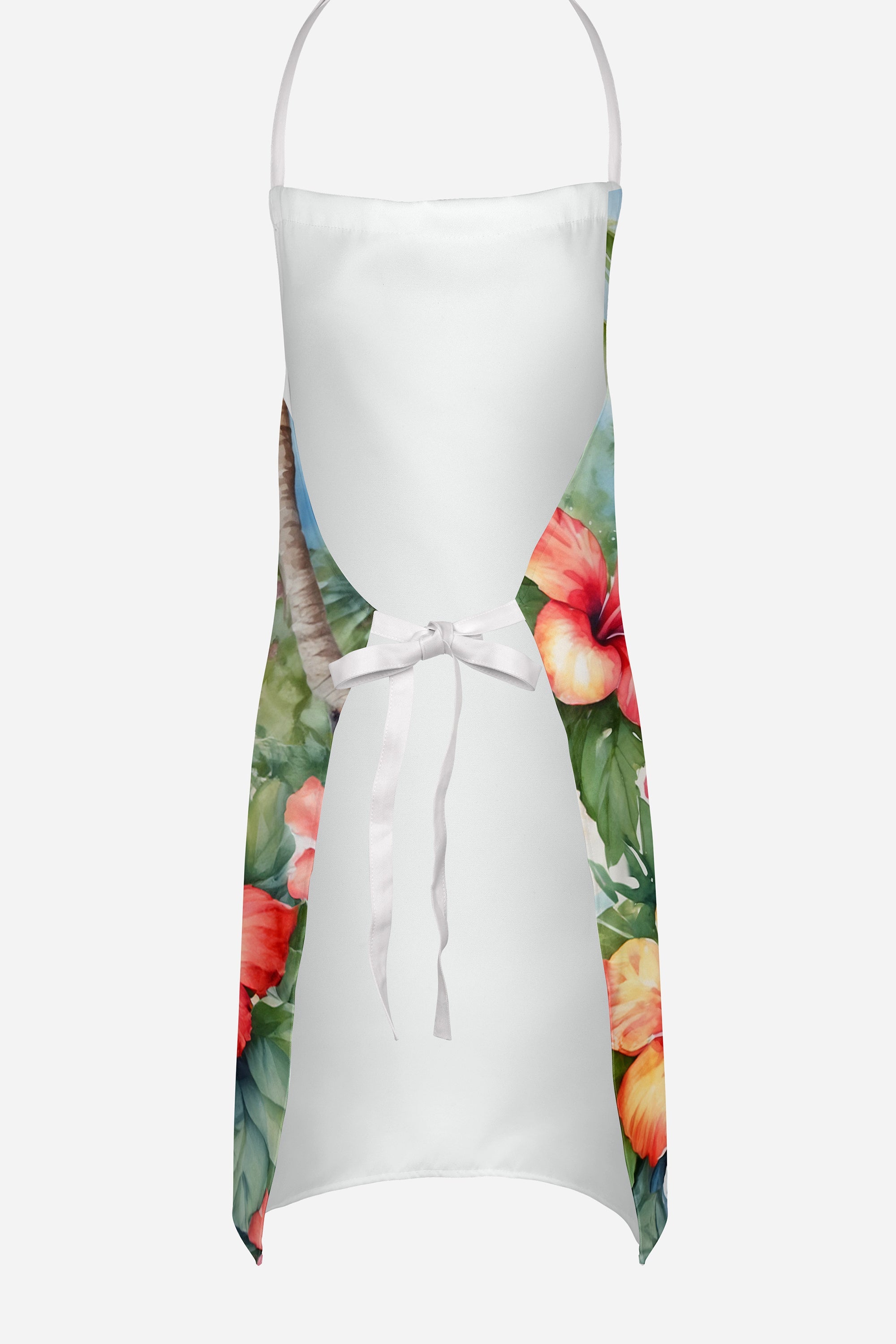 English Foxhound Luau Apron Cooking Kitchen Server Baking Crafts Gardening for Adult Women Men, Unisex, Large, Multicolor