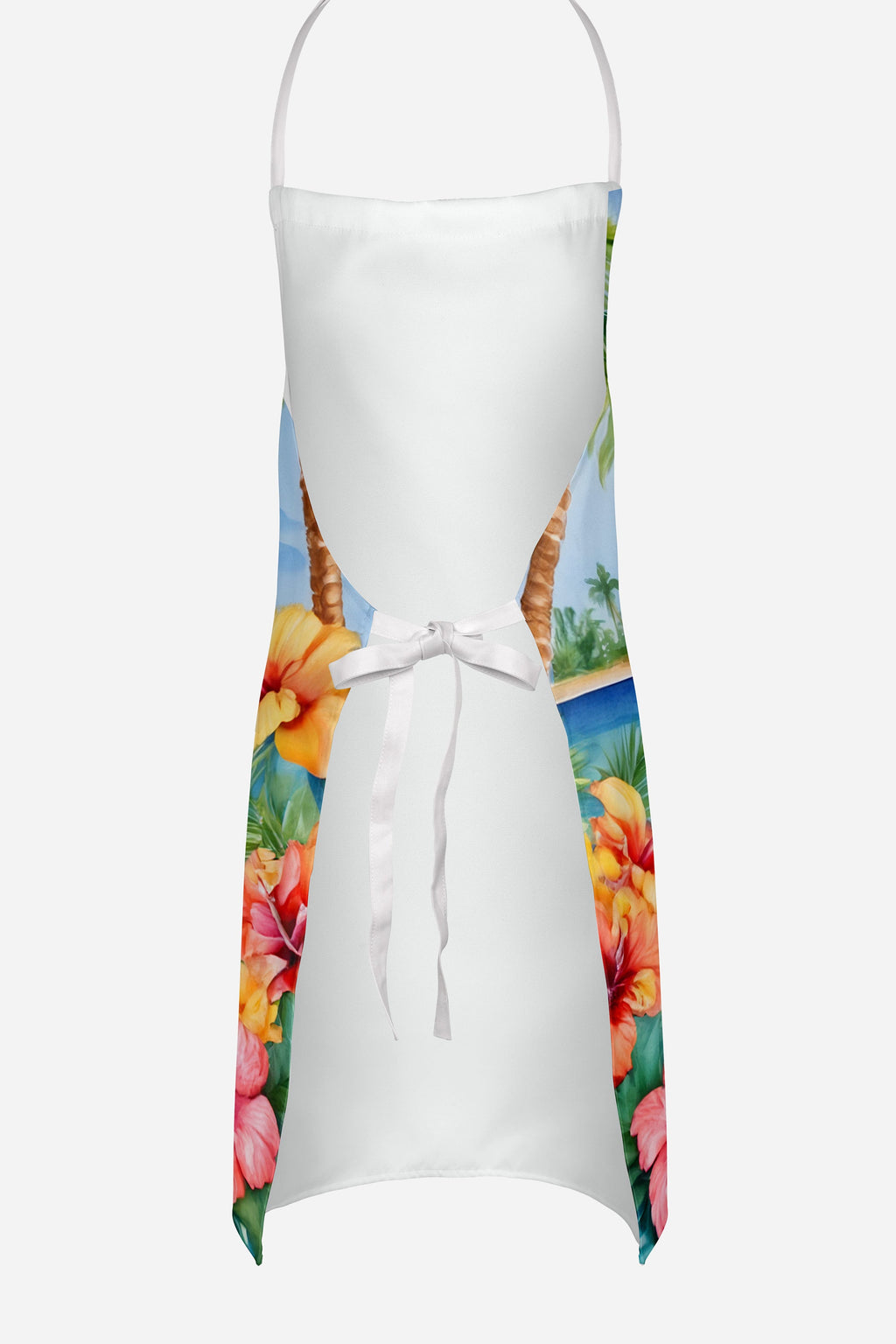 English Springer Spaniel Luau Apron Cooking Kitchen Server Baking Crafts Gardening for Adult Women Men, Unisex, Large, Multicolor