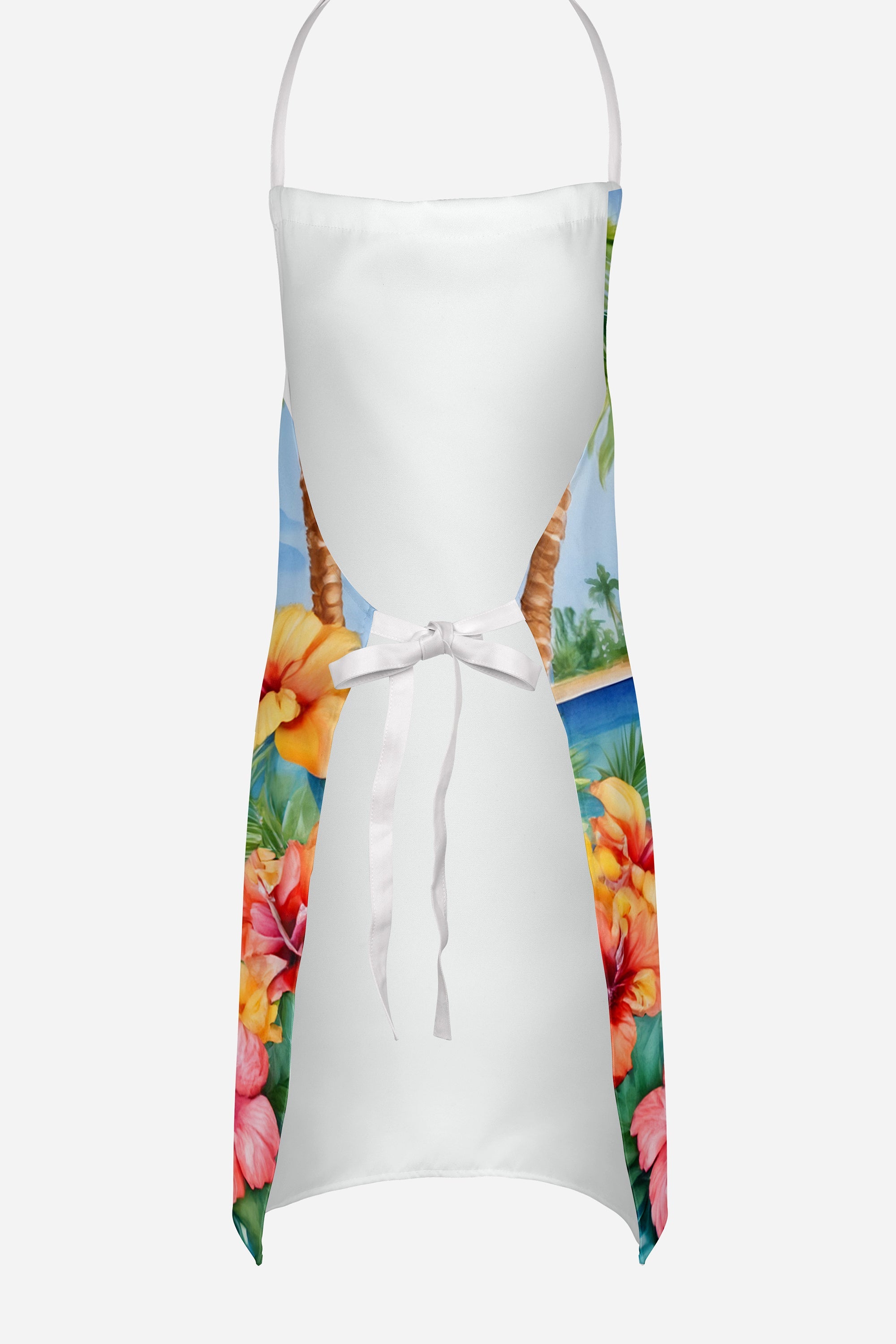 English Springer Spaniel Luau Apron Cooking Kitchen Server Baking Crafts Gardening for Adult Women Men, Unisex, Large, Multicolor