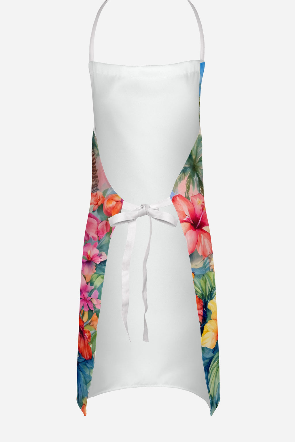 Fox Terrier Luau Apron Cooking Kitchen Server Baking Crafts Gardening for Adult Women Men, Unisex, Large, Multicolor