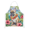 French Bulldog Luau Apron Cooking Kitchen Server Baking Crafts Gardening for Adult Women Men, Unisex, Large, Multicolor