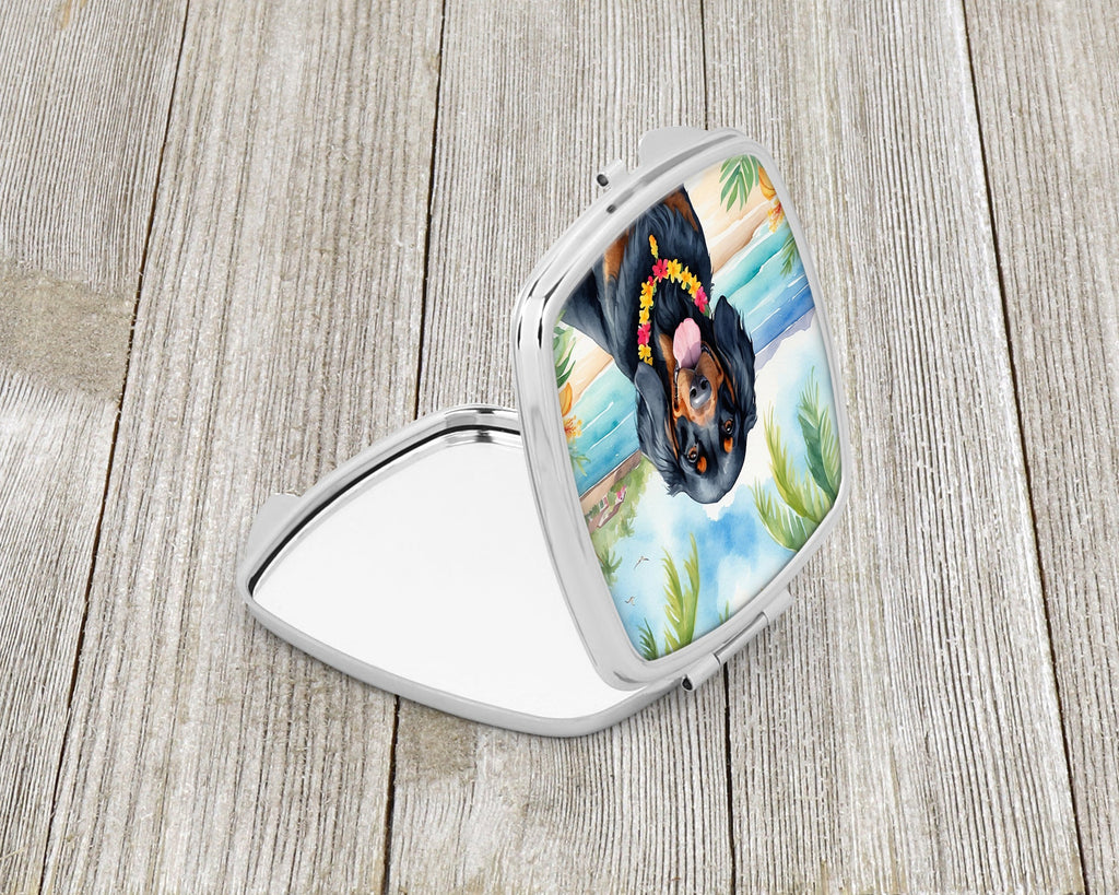 Gordon Setter Luau Compact Mirror Decorative Travel Makeup Mirror for Women Girls Gifts Pocket Makeup Mirror Folding Handheld
