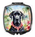 Great Dane Luau Compact Mirror Decorative Travel Makeup Mirror for Women Girls Gifts Pocket Makeup Mirror Folding Handheld