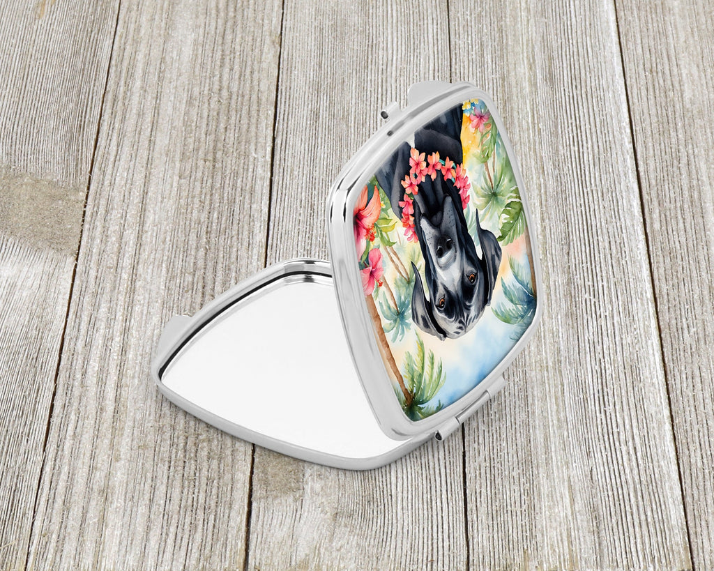 Great Dane Luau Compact Mirror Decorative Travel Makeup Mirror for Women Girls Gifts Pocket Makeup Mirror Folding Handheld