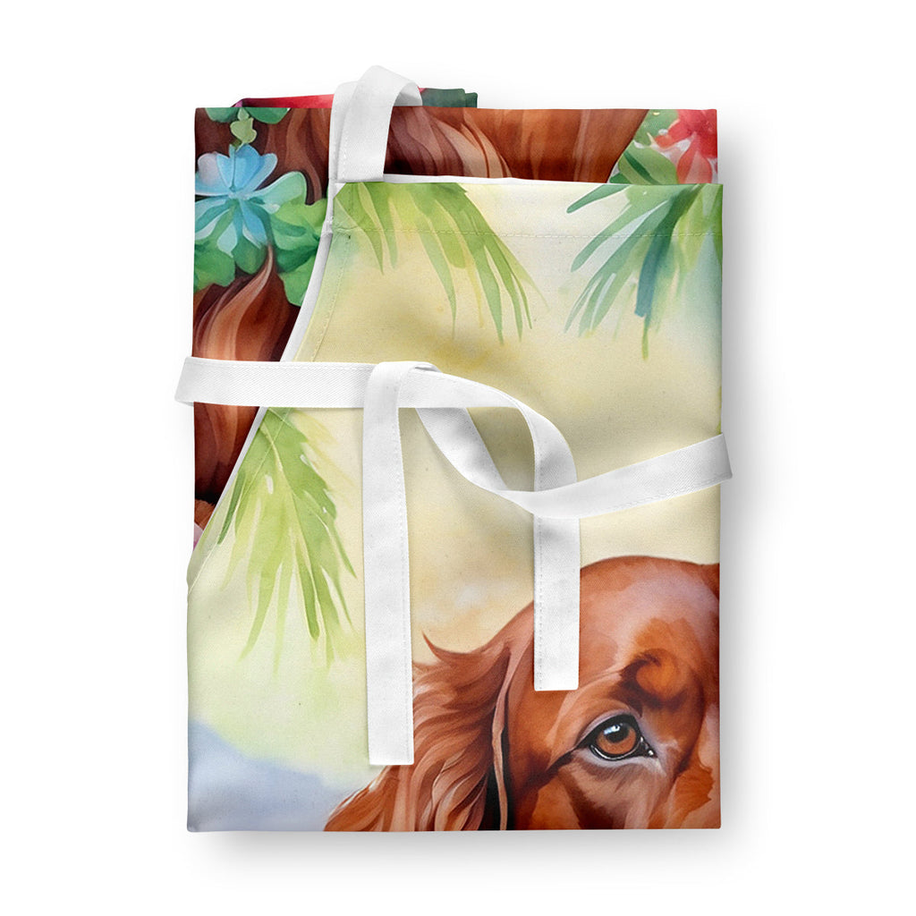 Irish Setter Luau Apron Cooking Kitchen Server Baking Crafts Gardening for Adult Women Men, Unisex, Large, Multicolor