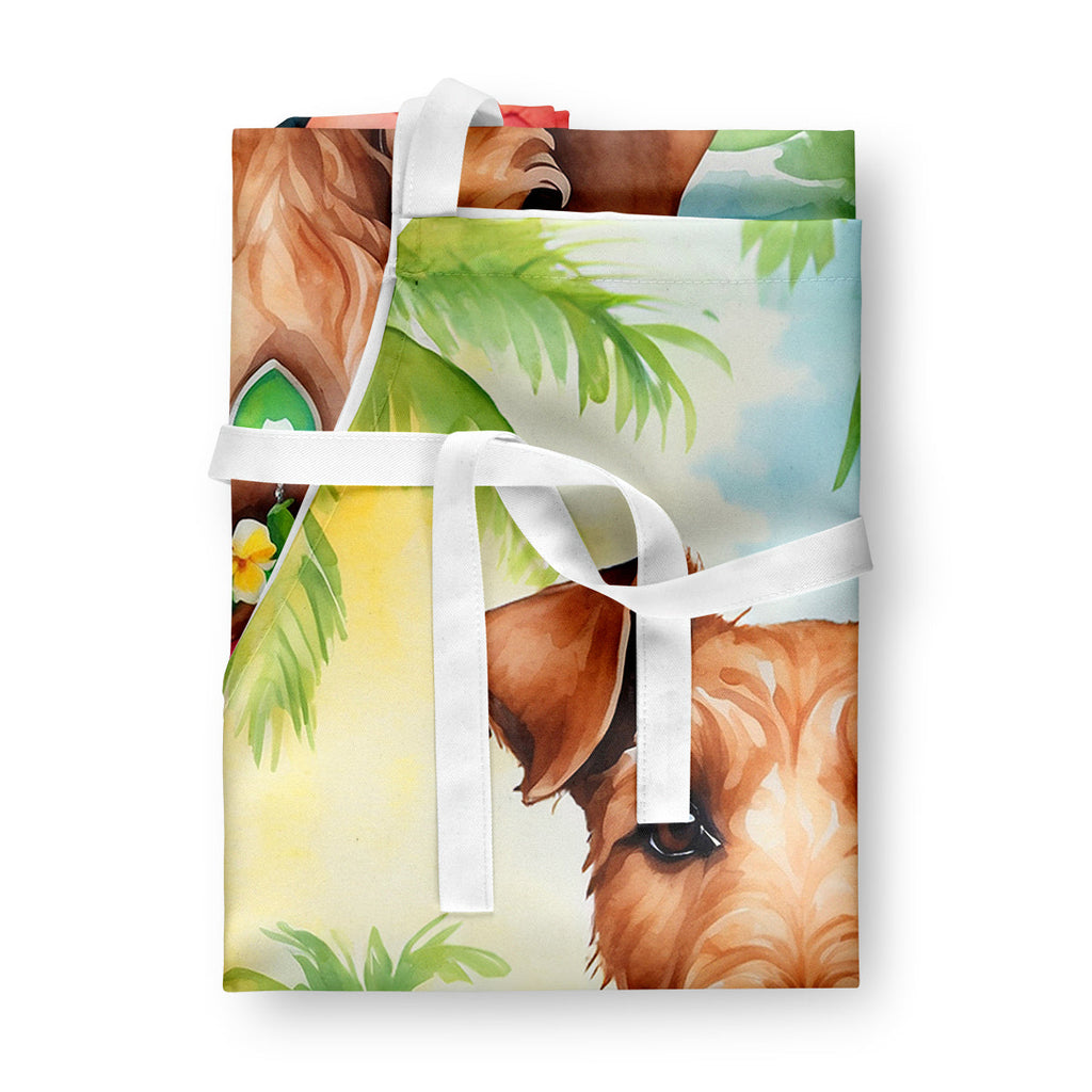Irish Terrier Luau Apron Cooking Kitchen Server Baking Crafts Gardening for Adult Women Men, Unisex, Large, Multicolor