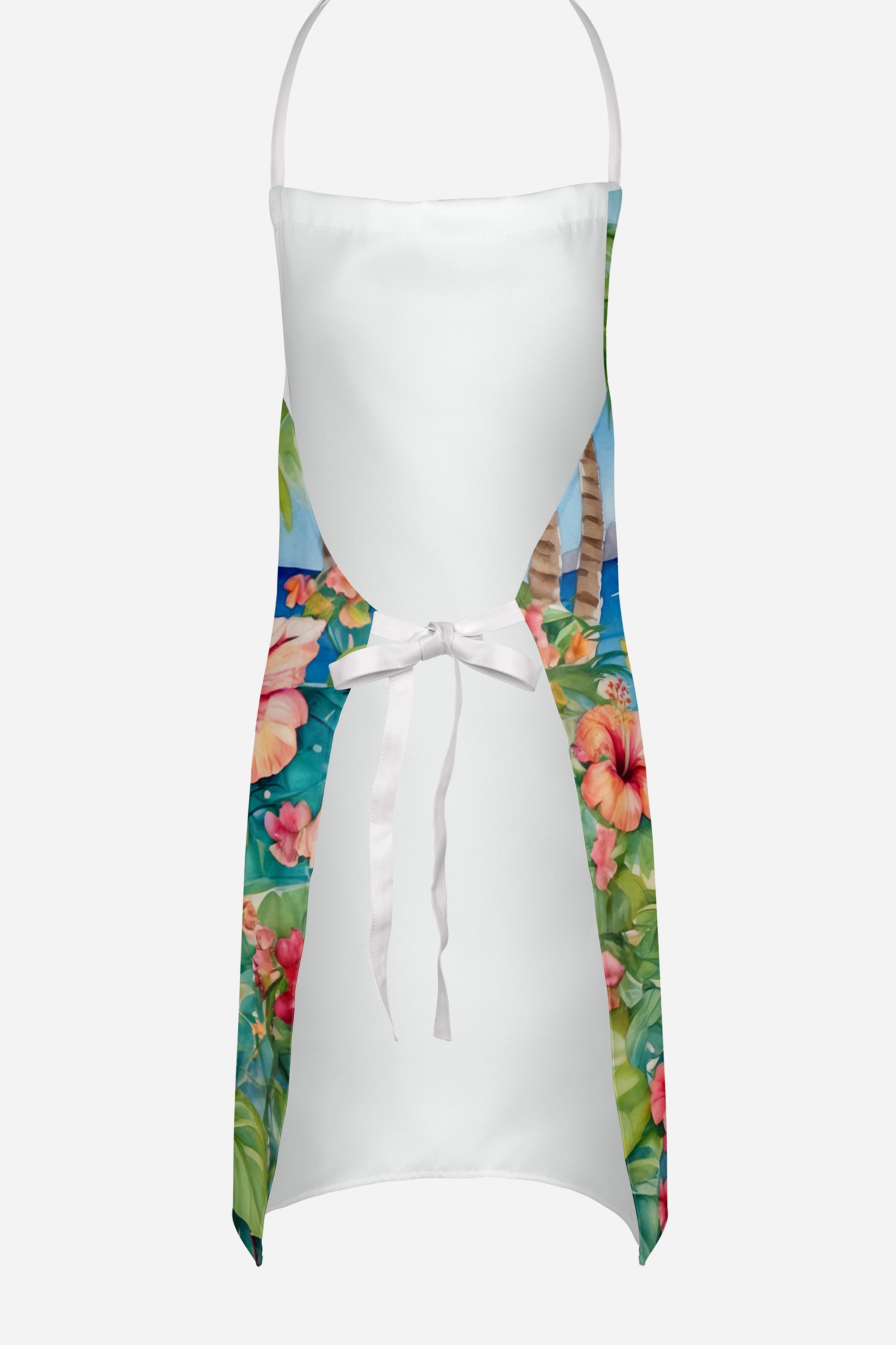 Japanese Chin Luau Apron Cooking Kitchen Server Baking Crafts Gardening for Adult Women Men, Unisex, Large, Multicolor