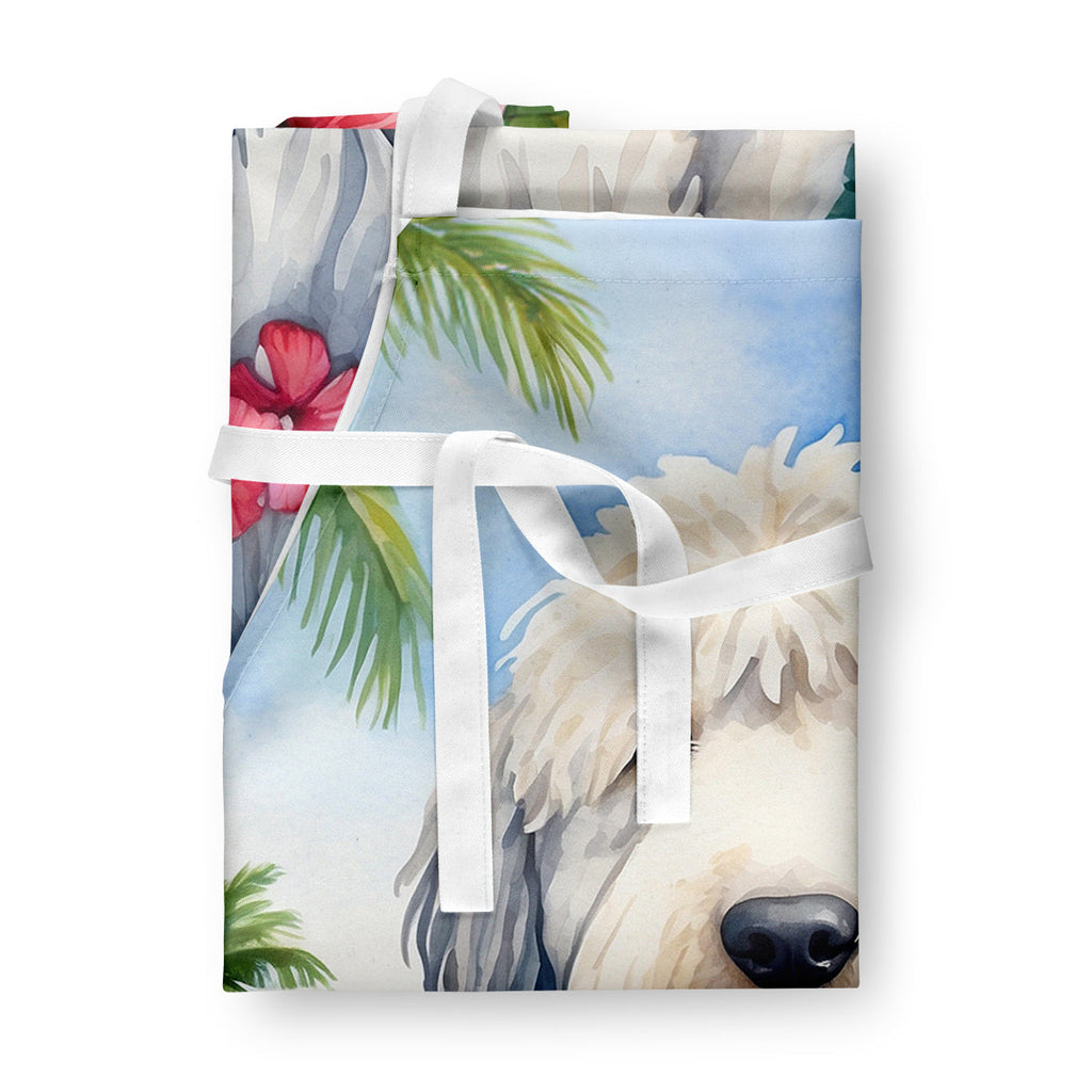 Komondor Luau Apron Cooking Kitchen Server Baking Crafts Gardening for Adult Women Men, Unisex, Large, Multicolor