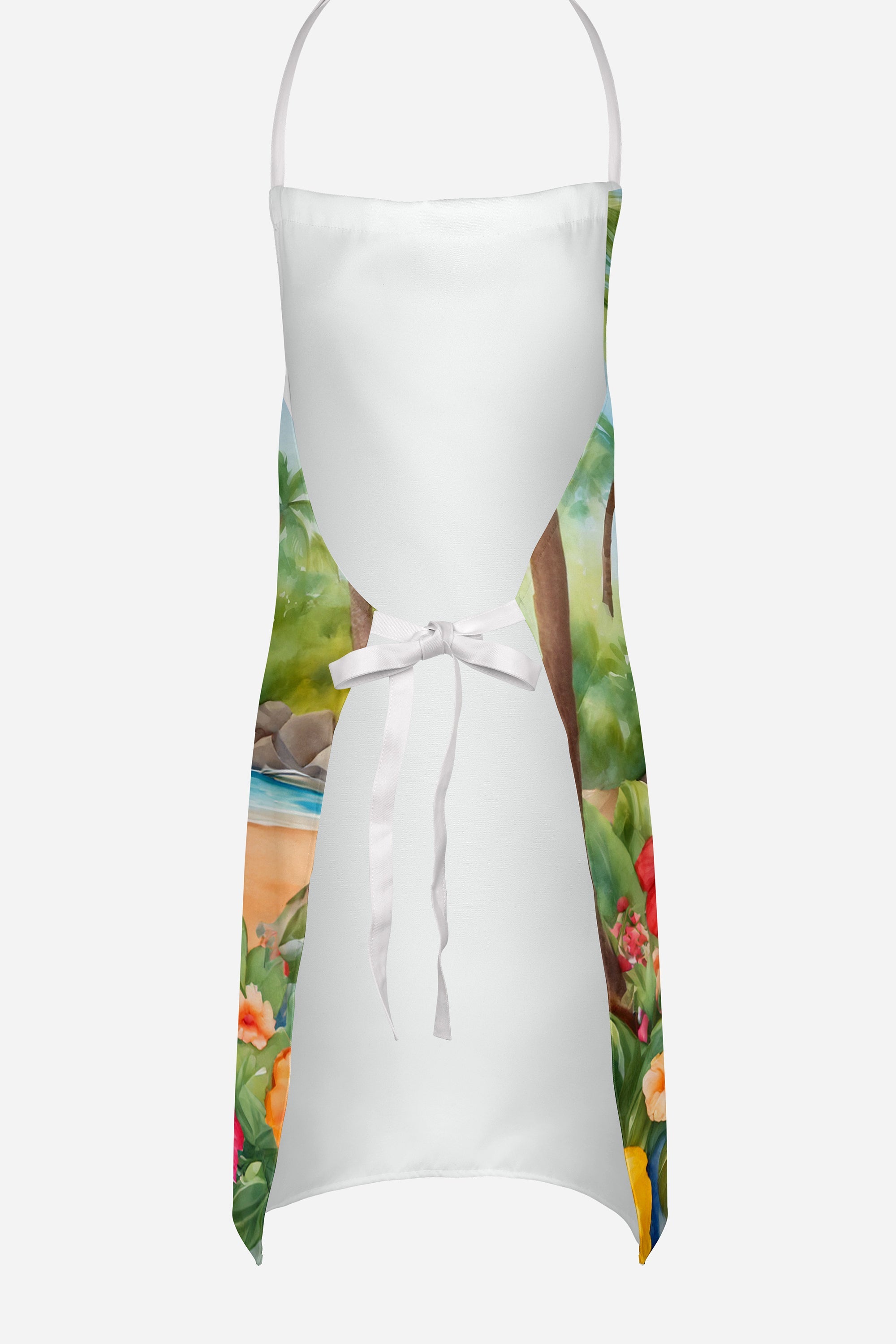 Labradoodle Luau Apron Cooking Kitchen Server Baking Crafts Gardening for Adult Women Men, Unisex, Large, Multicolor