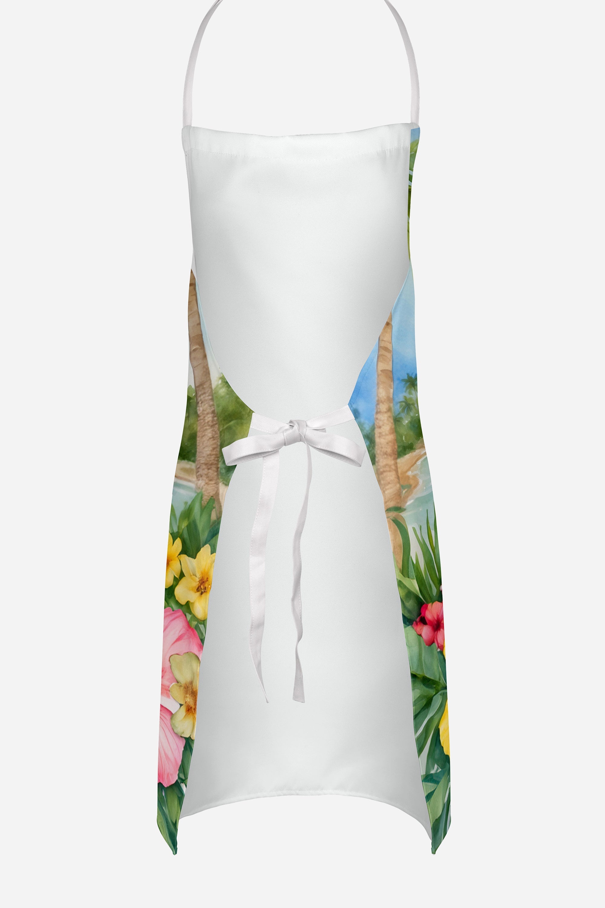 Yellow Labrador Retriever Luau Apron Cooking Kitchen Server Baking Crafts Gardening for Adult Women Men, Unisex, Large, Multicolor