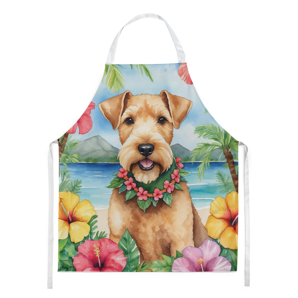 Lakeland Terrier Luau Apron Cooking Kitchen Server Baking Crafts Gardening for Adult Women Men, Unisex, Large, Multicolor