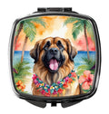 Leonberger Luau Compact Mirror Decorative Travel Makeup Mirror for Women Girls Gifts Pocket Makeup Mirror Folding Handheld