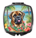 Mastiff Luau Compact Mirror Decorative Travel Makeup Mirror for Women Girls Gifts Pocket Makeup Mirror Folding Handheld